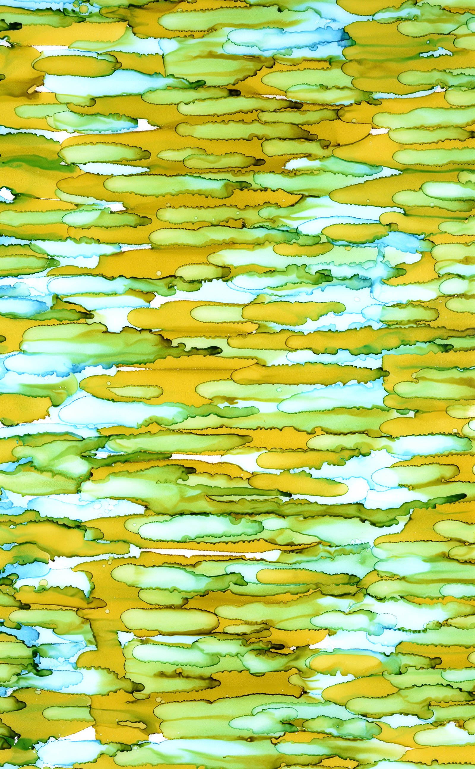 Art on fabric and glass